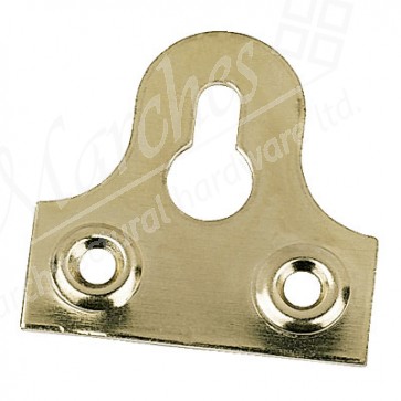 Electro Brass Slotted Mirror Plate 1 1/4"