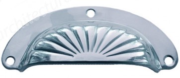 4” Sunrise Drawer Pull Polished Chrome