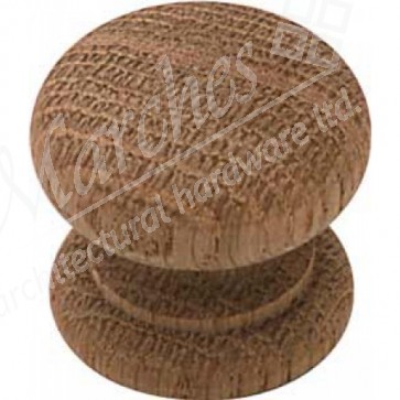 Wooden Cupboard Knob - Oak (M4)