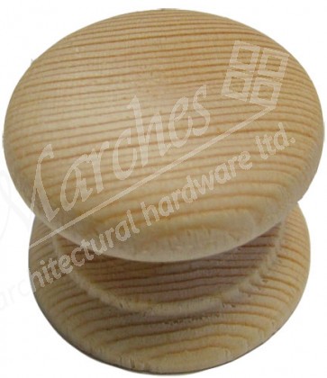 Cupboard Knob 34mm (M4 screw) - Pine