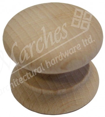 Cupboard Knob 44mm (M4 screw) - Beech