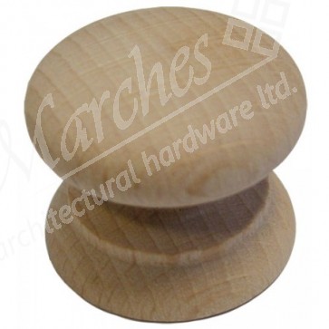 Wooden Cupboard Knob - Beech