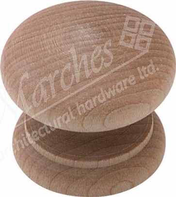 Cupboard Knob 49mm - Oak (M4 SCREW)