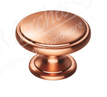 Oxford Cabinet Knob 38mm - Satin Copper