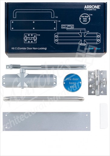 Fire Door Kit - Brass - Various Types