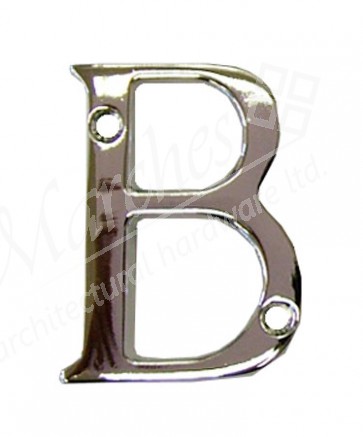 Carlisle - Letter B Polished Chrome