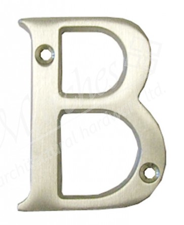 Carlisle - Letter B Satin Chrome