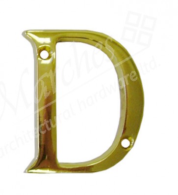 Carlisle - Letter D Polished Brass