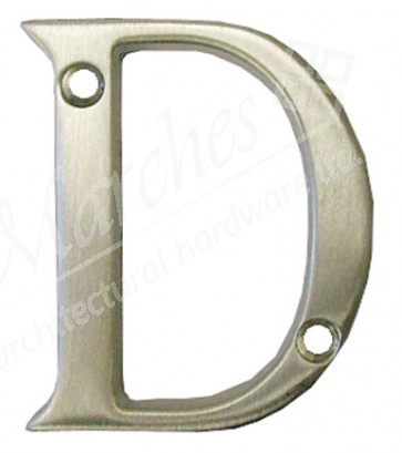 Carlisle - Letter D Satin Chrome