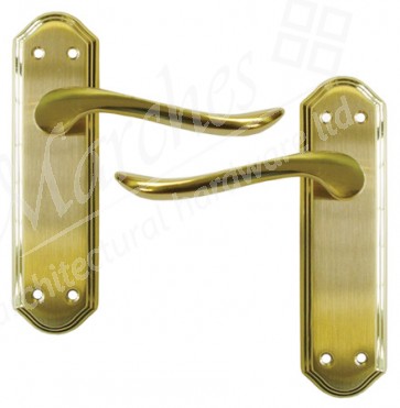 Lincoln Lever Latch Handle - SB/PB