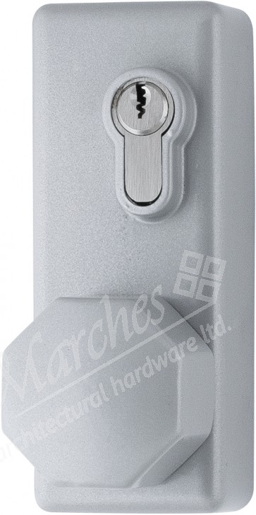 Outside Access Device with Knob - SIlver