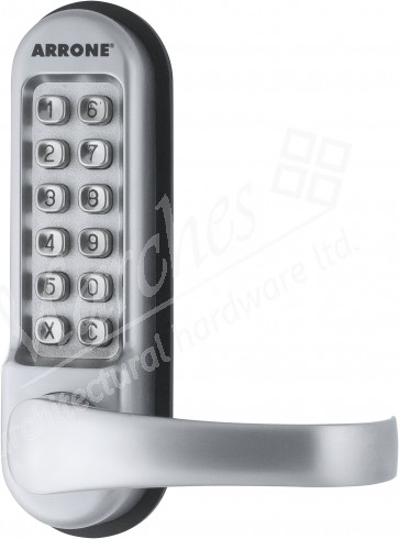 Push Button Mechanical Code Lock - Silver