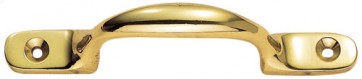 Pull Handle 132mm - Polished Brass