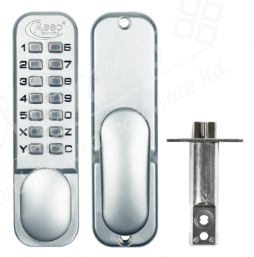 Digital Lock With Hold Back - Satin Chrome