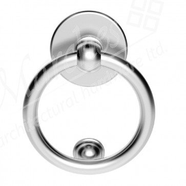 Ring Door Knocker - Polished Chrome