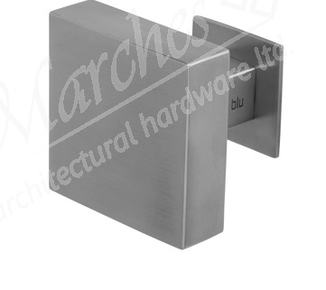 80 x 80mm Square Centre Door Knob/Pull - 316 SSS