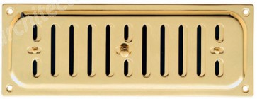 Hit and Miss Vent - Polished Brass