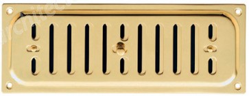 Hit and Miss Vent - Polished Brass