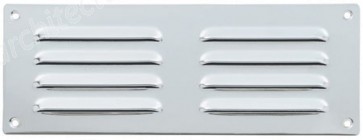 Hooded  Louvre Vent - Stainless Steel/Polished Chrome