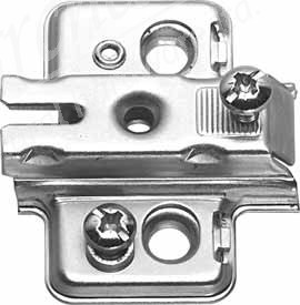 Slide on cruciform mounting plate