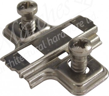 Clip on mounting plate, pre-mounted Euro screws