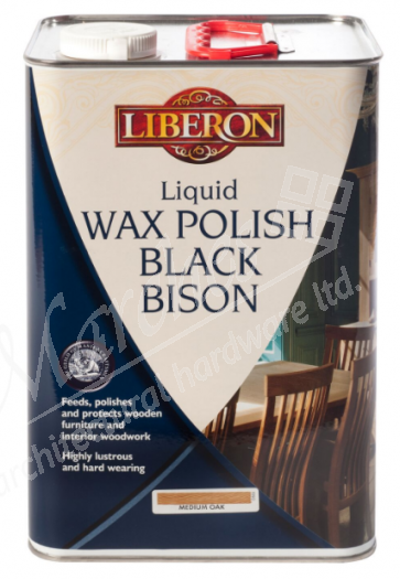 Liberon Black Bison Liquid Wax 5L Clear