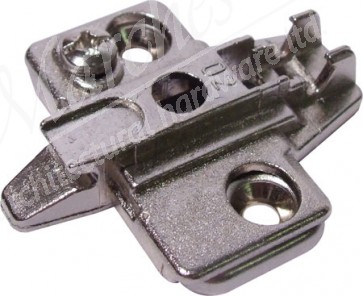 Super compact cruciform mounting plate, for click on system