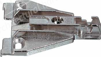 Face frame mounting plate, for click on system