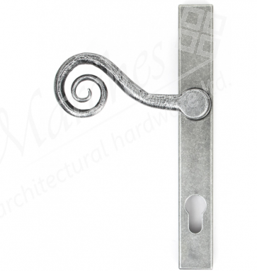 Monkeytail Euro Espag Handles (92mm Centres) Left Handed - Pewter