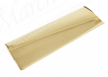 Large Letter Plate Cover - Polished Brass