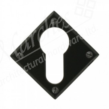 Diamond Euro Escutcheon - Black