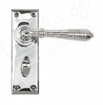 Reeded Lever Bathroom Set - Polished Chrome 