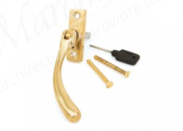 Slim Peardrop Espag Right Hand - Polished Brass 