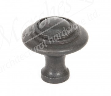 Ringed Cabinet Knob - Large - Beeswax