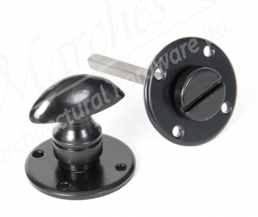 Round Bathroom Thumbturn - Black 