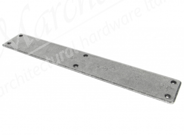 Plain Fingerplate 400mm x 66mm - Pewter 