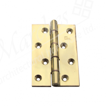 4" DPBW Butt Hinge (pair) - Polished Brass 