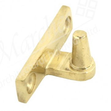 Cranked Stay Pin - Polished Brass