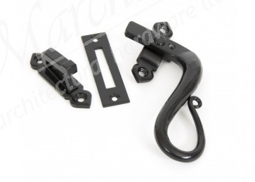 Locking Shepherd's Crook Fastener Right Hand - Black 