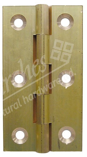 2" Top Quality Butt Hinges (pair) - Brass Self Coloured
