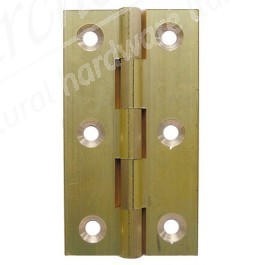Top Quality Solid Drawn Brass Butt Hinges (pair) - Self Coloured