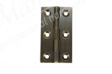 Simonswerk Unwash Butt Hinge 64 x 35mm inc Screws (Pair) - Antique Brass