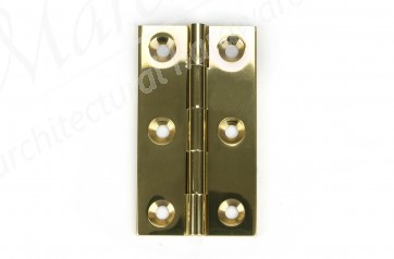 Simonswerk Unwash Butt Hinge 64 x 35mm inc Screws (Pair) - Polished Brass Lacquered