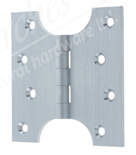 4" x 3" x 5" Parliament Hinges - Satin Chrome (Pair)