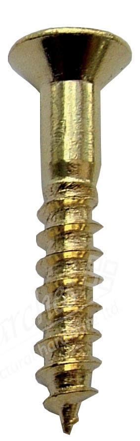 Carlisle 1" x 8 Brass Pozi Screws (12Pack)