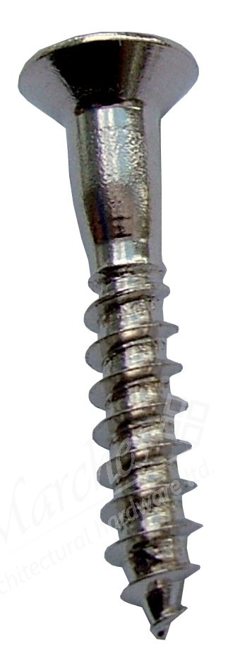 Carlisle 1" x 8 Chrome Pozi Screws (Pack 12)