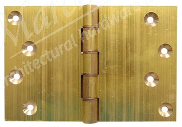 4" x 6" Projection Hinges (pair) - Brass Self Coloured