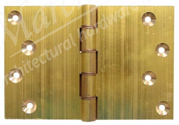 4" x 6" Projection Hinges (pair) - Brass Self Coloured