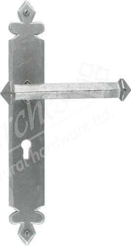 Tudor (Unsprung) Lever Lock - Pewter