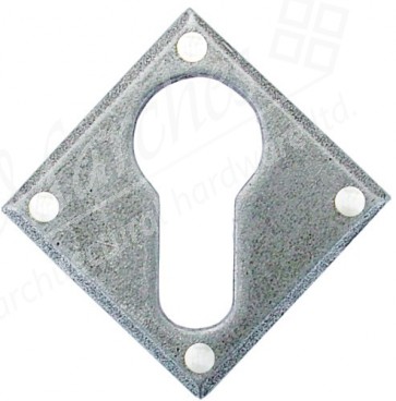 Diamond Euro Escutcheon - Pewter 